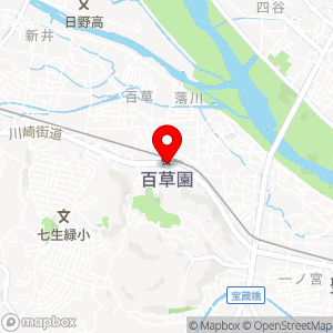 コムパーク 百草園の地図