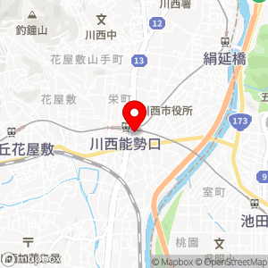 イオン リカー＆ビューティー川西店の地図
