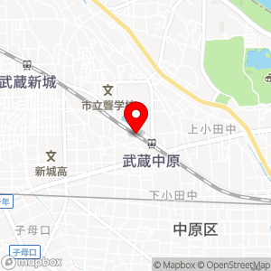Parking in ビーンズ武蔵中原の地図