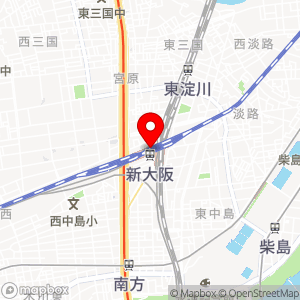 ベルマート キヨスク新大阪乗換口の地図