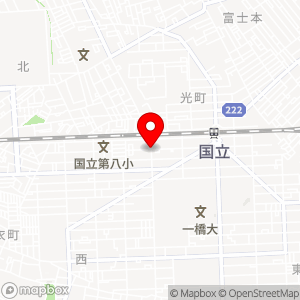 タイムズ国立中１丁目第３駐車場の地図