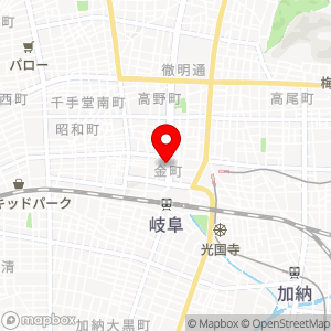 名鉄協商パーキング JR岐阜駅北の地図