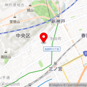 三井のリパーク 神戸異人館通の地図