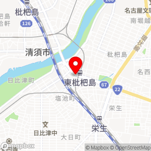名鉄協商パーキング 東枇杷島駅前の地図