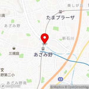 エイブルパーキング あざみ野1丁目の地図