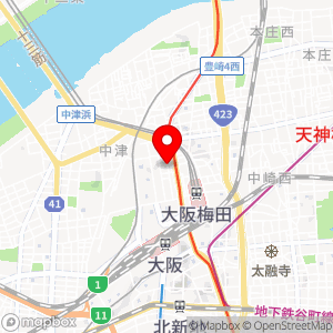 セブンイレブン 大阪芝田北の地図
