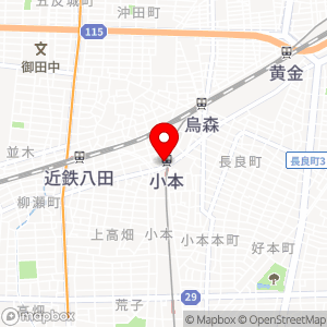 小本駅月極駐車場の地図