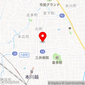 三井のリパーク 川越松江町2丁目第3の地図