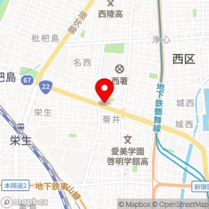 名鉄協商パーキング 押切1丁目の地図