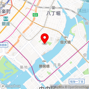 タイムズ アパホテル築地駅南の地図