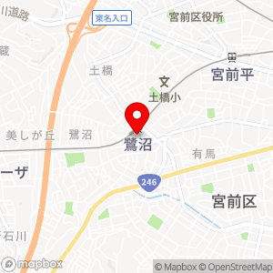 東急ライファ 鷺沼駅前コインパーキングの地図