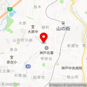 ファミリーマート 神戸甲栄台店の地図