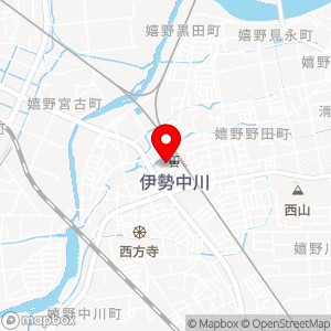 三交の駐ing 伊勢中川駅前の地図
