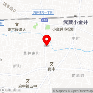コープみらい 小金井ぬくい坂下店の地図