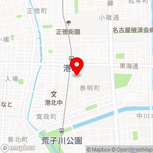 新泰明荘駐車場の地図