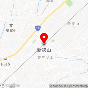 ファミリーマート トモニー新狭山駅店の地図