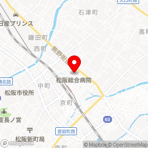ローソン 済生会松阪総合病院の地図