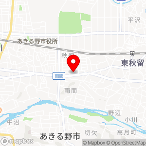 いなげや あきる野雨間店の地図