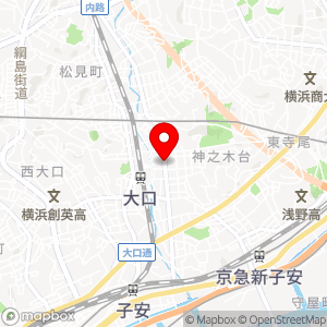 タイムズ 大口東総合病院の地図