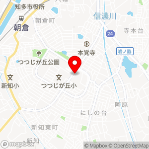 UR都市機構　朝倉駐車場の地図