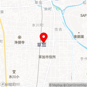 三井のリパーク 草加駅東口の地図