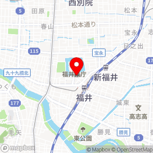 三井のリパーク 福井県庁前の地図