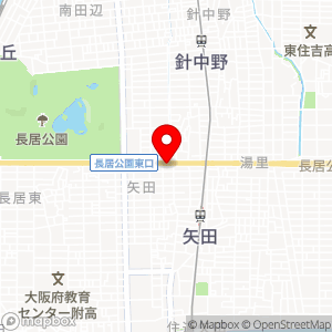 ローソンストア100 東住吉矢田店の地図