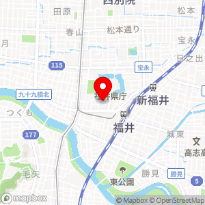 三井のリパーク 福井中央郵便局駐車場の地図