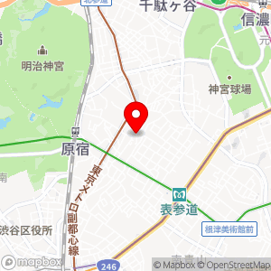 ファミリーマート 原宿神宮前店の地図