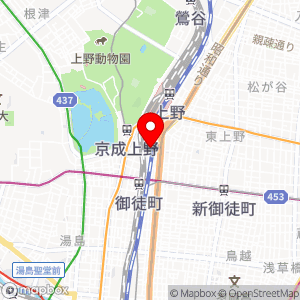 センチュリオンホテル＆スパ 上野駅前の地図