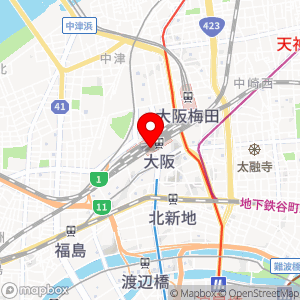 セブン-イレブン ハートインJR大阪駅桜橋口内店の地図