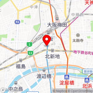 ファミリーマート 西梅田店の地図