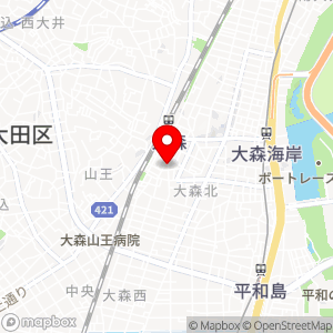 ローソンストア100 大森北店の地図