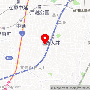 ローソン100 西大井五丁目の地図