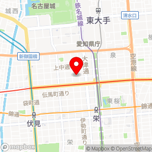 天然温泉リブマックス PREMIUM 名古屋丸の内の地図