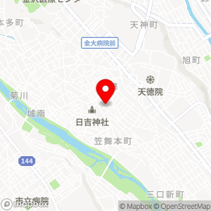 Aコープ 笠舞店の地図