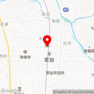 デイリーヤマザキ 草加氷川町店の地図