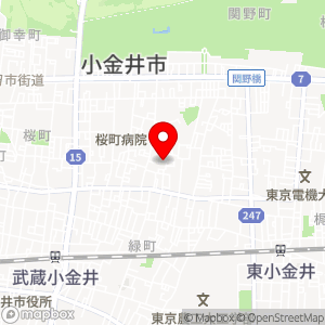 グリーンタウン小金井駐車場の地図