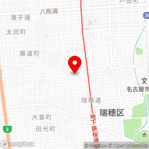 名鉄協商パーキング 瑞穂区役所駅西第2の地図