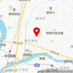 タイムズ 岡崎材木町の地図