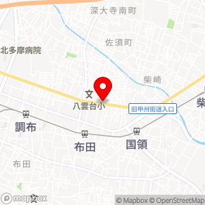 セブンイレブン 調布八雲台の地図