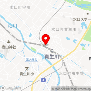 タイムズ 貴生川駅前の地図