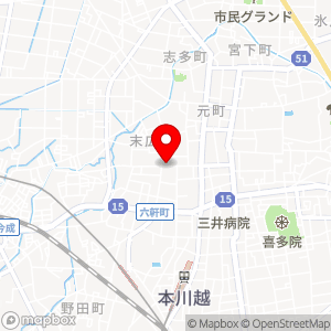 三井のリパーク 川越仲町の地図
