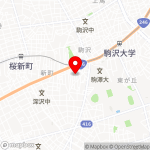 三井のリパーク 田中モータープール駒沢第2の地図