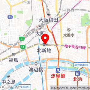 セブン-イレブン ハートインJR北新地駅東改札口店の地図