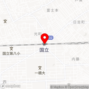 NewDays 国立の地図