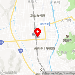 名鉄協商パーキング 高山駅南の地図