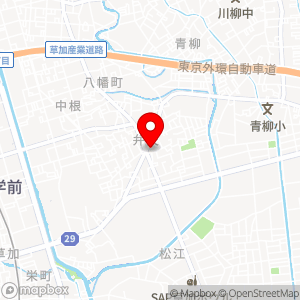 ファミリーマート 草加弁天五丁目店の地図