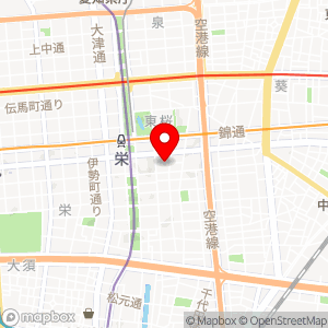 名鉄協商パーキング 栄東の地図