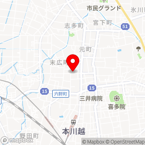 セブン-イレブン 川越仲町店の地図